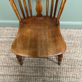 Set of 8 Ash Wheel Back kitchen Chairs