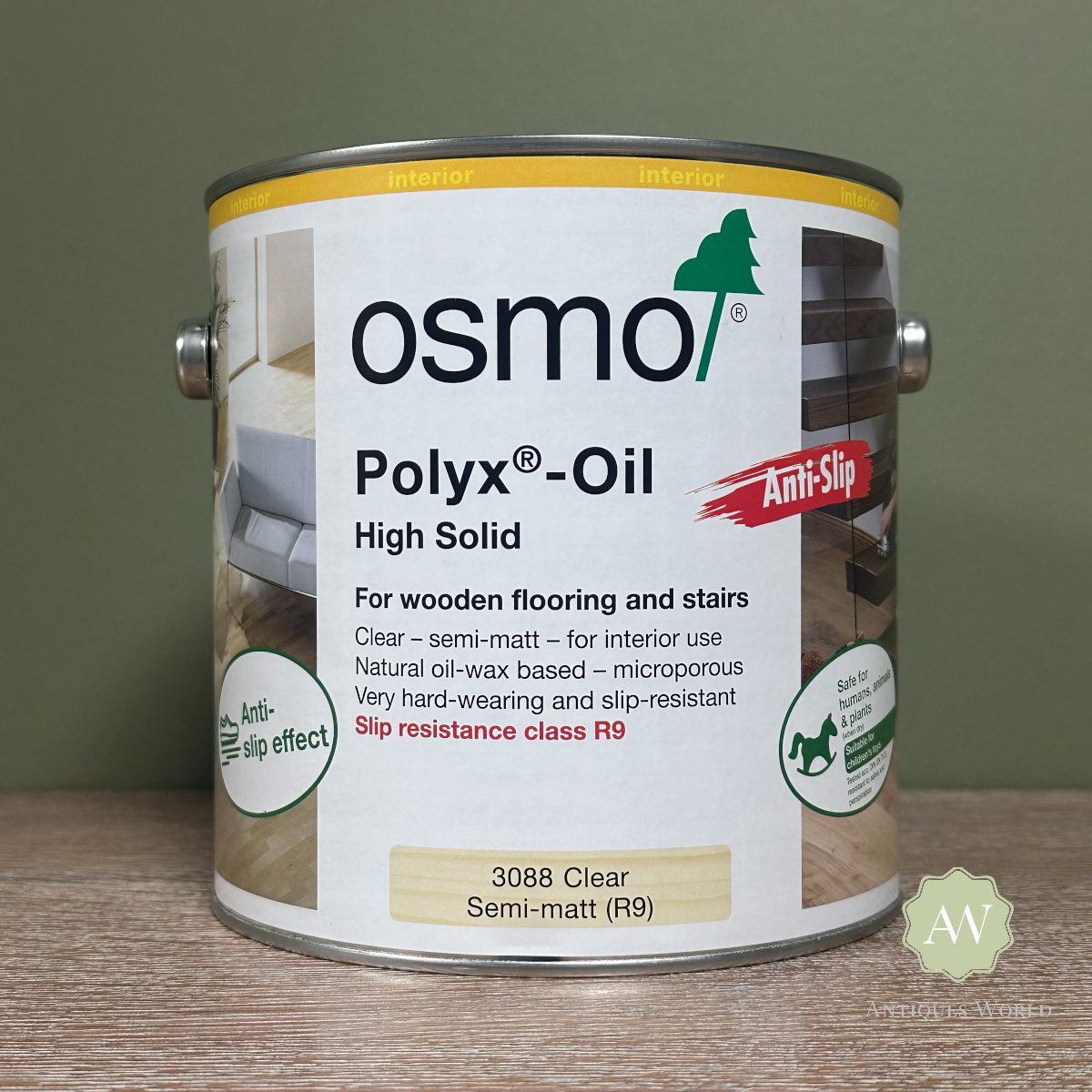 Osmo Polyx Oil Anti-Slip 2 3088 Osmo Polyx Oil Anti-Slip Semi Matt (R9)