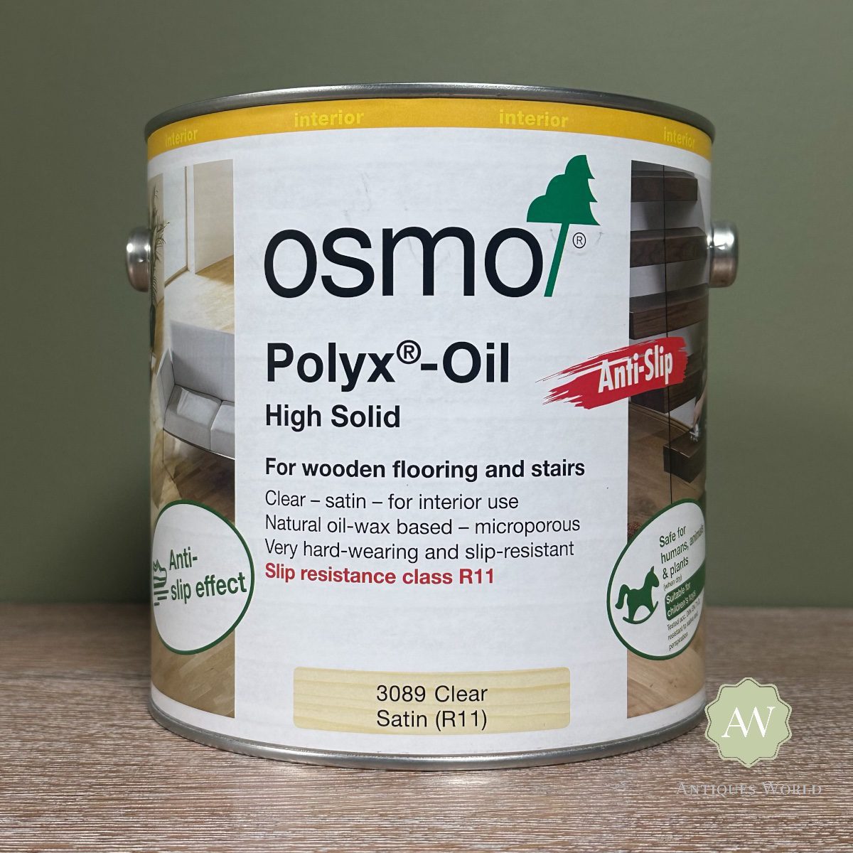 Osmo Polyx Oil Anti-Slip 3 3089 Osmo Polyx Oil Anti-Slip Satin (R11)