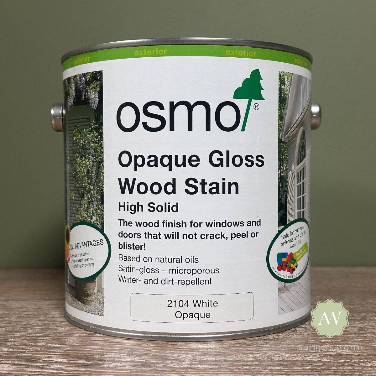 Osmo White Gloss Wood Stain (2104) 1 Osmo White Gloss Wood Stain