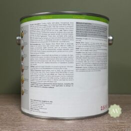 Osmo White Gloss Wood Stain Back of Tin with Label