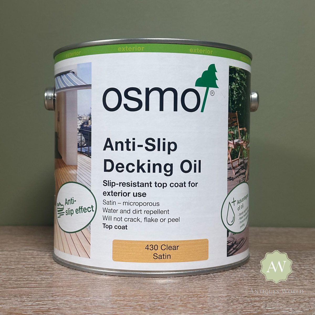 Osmo Anti Slip Decking Oil (430) 2 Osmo Anti Slip Decking Oil (430) 2.5 Litre