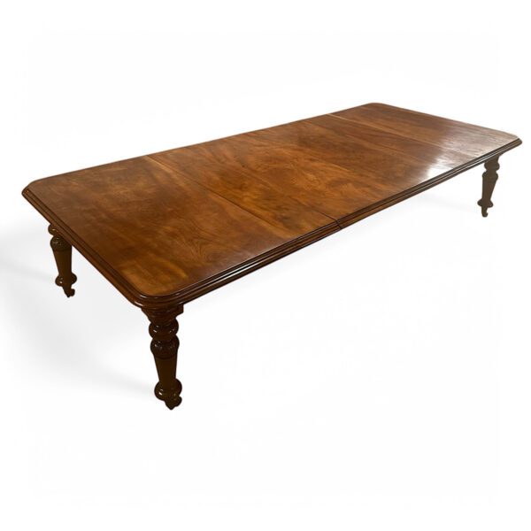 Large Mahogany Antique Victorian Dining Table