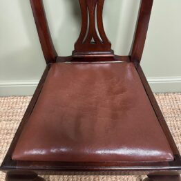 Quality Set Of 8 Antique Victorian Dining Chairs by William Walker & Sons