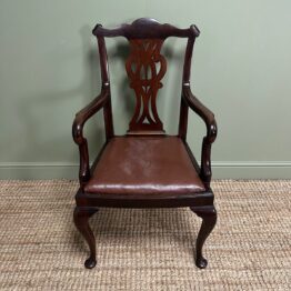 Quality Set Of 8 Antique Victorian Dining Chairs by William Walker & Sons