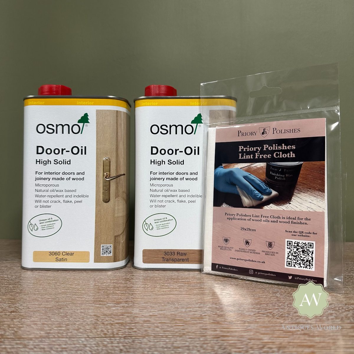 Osmo Door Oil - 1 Litre + Free Lint Free Cloth 7 Osmo Door Oil with free lint free cloth