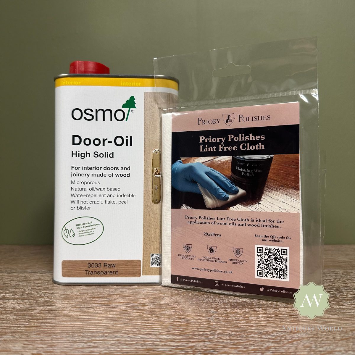 Osmo Door Oil - 1 Litre + Free Lint Free Cloth 6 Osmo Door Oil Raw with free lint free cloth
