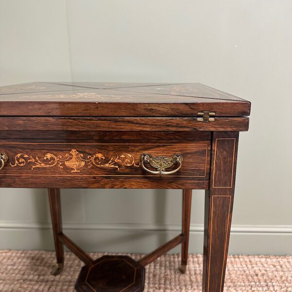 Stunning Antique Victorian Games Table / Card Table