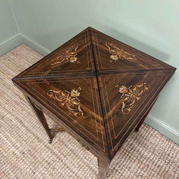 Stunning Antique Victorian Games Table / Card Table