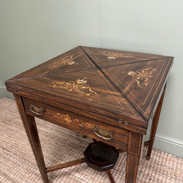 Stunning Antique Victorian Games Table / Card Table