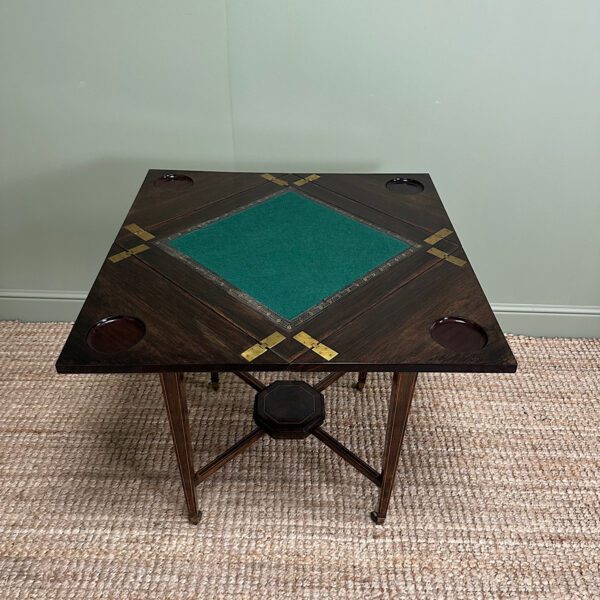 Stunning Antique Victorian Games Table / Card Table