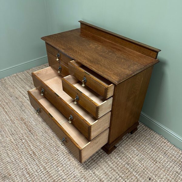 Stunning Edwardian Antique Oak Chest of Drawers