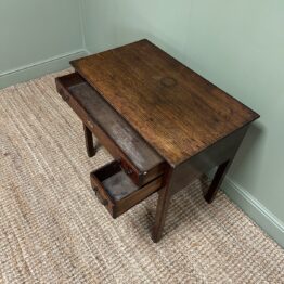 Country House 18th Century Antique Oak Side Table