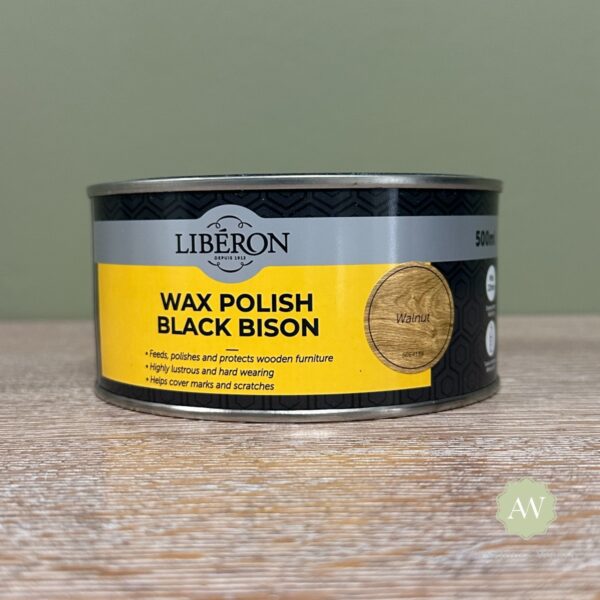 Liberon Wax Polish Black Bison Paste - Walnut