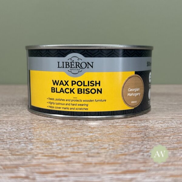 Liberon Wax Polish Black Bison Paste - Georgian Mahogany
