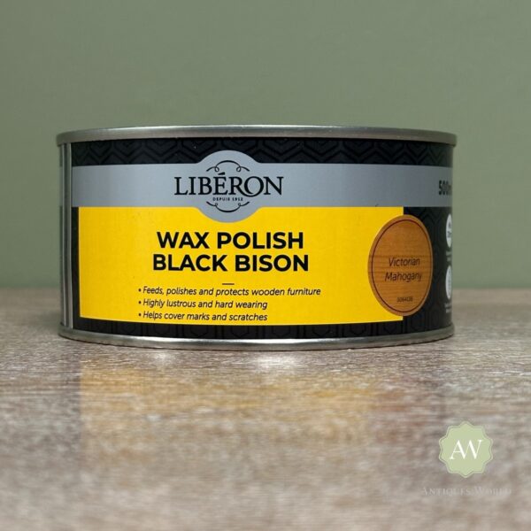 Liberon Wax Polish Black Bison Paste - Victorian Mahogany