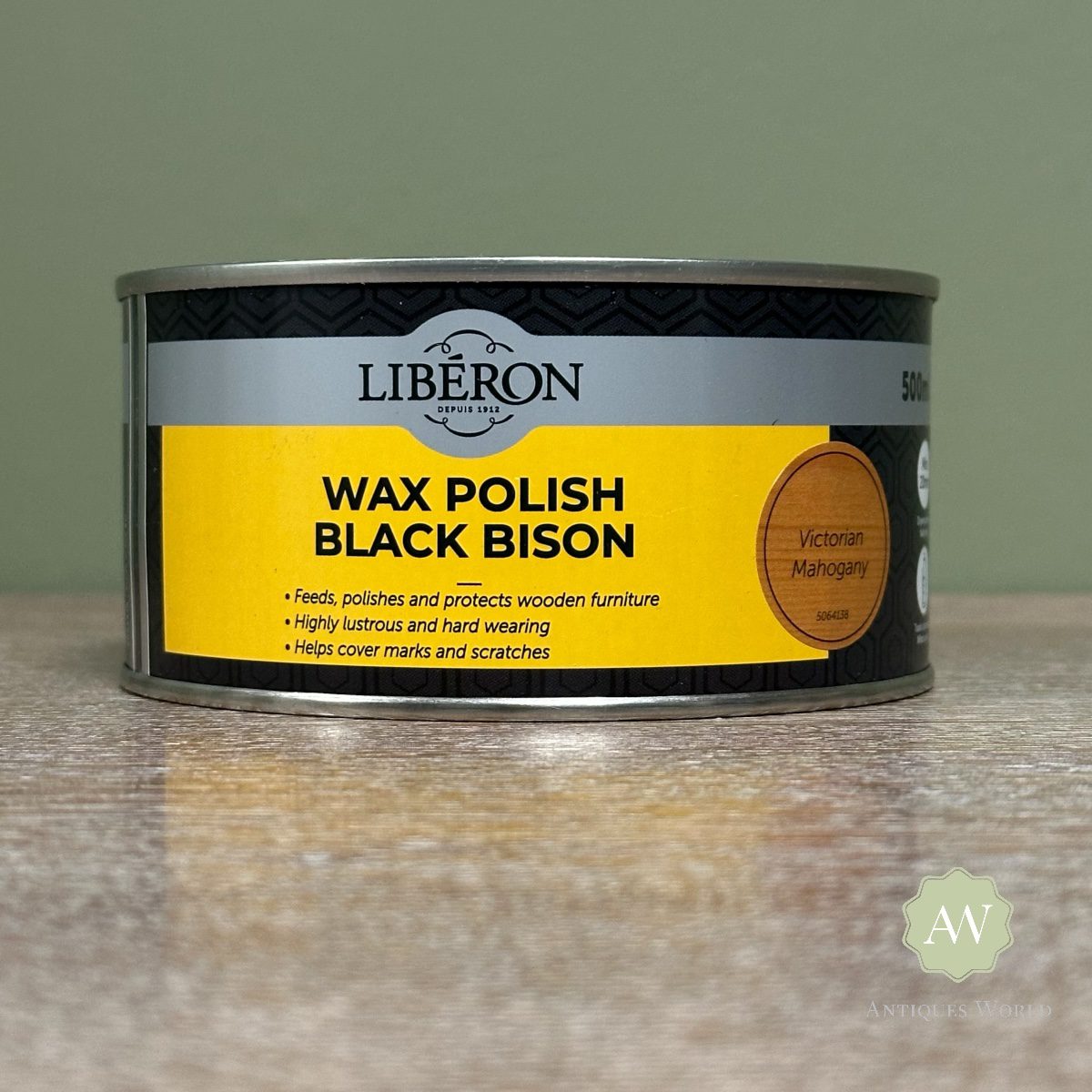 Liberon Wax Polish Black Bison Paste – 500ml 12 Liberon Wax Polish Black Bison Paste - Victorian Mahogany