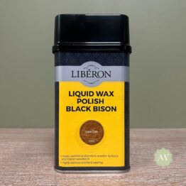 Home 110 Liberon Liquid Wax Polish Black Bison - Dark Oak