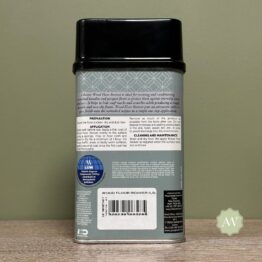Liberon Wood Floor Reviver back of tin with label