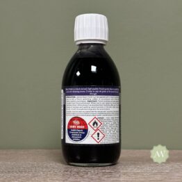 Liberon Black Polish back of bottle with label