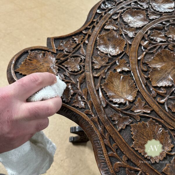 Waxing Carved Wood