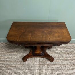 Stunning Antique Victorian Rosewood Card Table