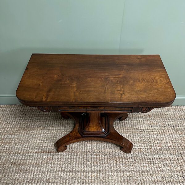 Stunning Antique Victorian Rosewood Card Table