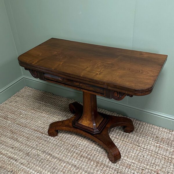 Stunning Antique Victorian Rosewood Card Table