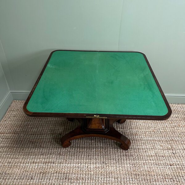 Stunning Antique Victorian Rosewood Card Table