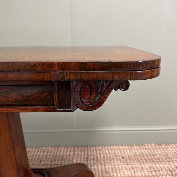 Stunning Antique Victorian Rosewood Card Table