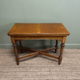 Stunning Victorian Antique Oak Games Table