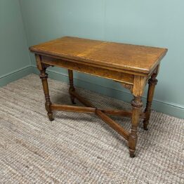 Stunning Victorian Antique Oak Games Table