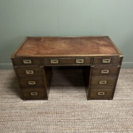 Country House Antique Campaign Desk