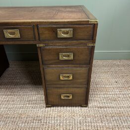 Country House Antique Campaign Desk