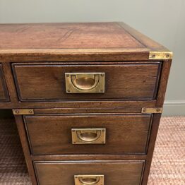 Country House Antique Campaign Desk