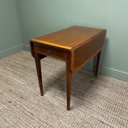 Elegant Victorian Antique Drop Leaf Table