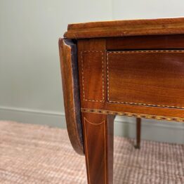 Elegant Victorian Antique Drop Leaf Table