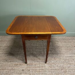 Elegant Victorian Antique Drop Leaf Table