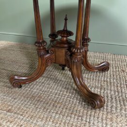 Magnificent Antique Oval Walnut Dining Table