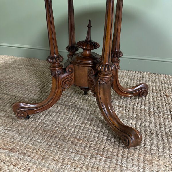 Magnificent Antique Oval Walnut Dining Table