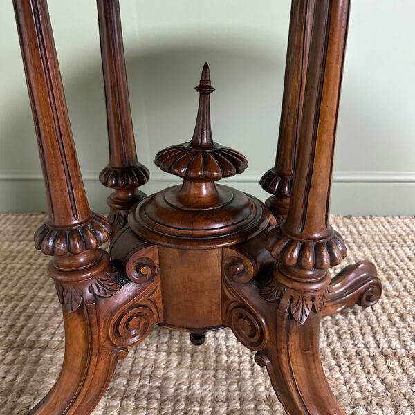 Magnificent Antique Oval Walnut Dining Table