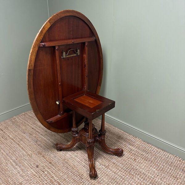 Magnificent Antique Oval Walnut Dining Table