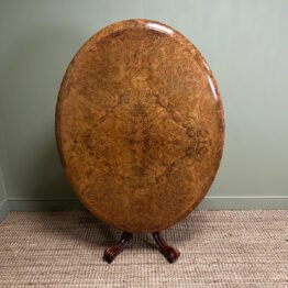 Magnificent Antique Oval Walnut Dining Table
