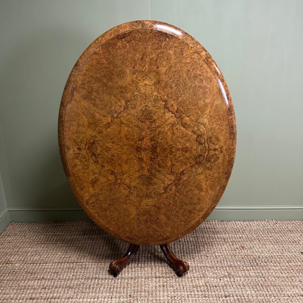 Magnificent Antique Oval Walnut Dining Table