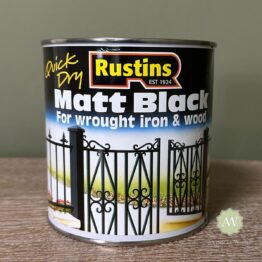 Rustins Matt Black Paint