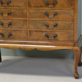 Spectacular Golden Walnut Art Deco Chest / Cabinet