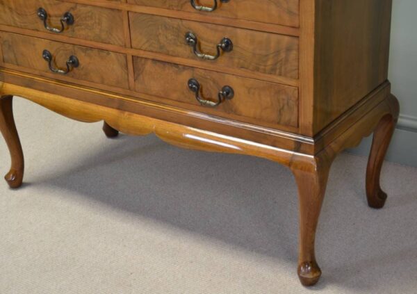 Spectacular Golden Walnut Art Deco Chest / Cabinet