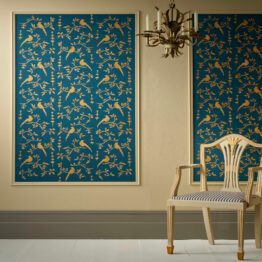 Annie Sloan Gold Metallic Paint and Aubusson Blue