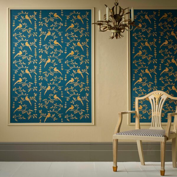 Annie Sloan Gold Metallic Paint and Aubusson Blue
