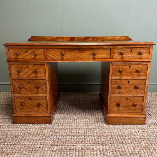 Quality Satin Birch Antique Victorian Writing Desk